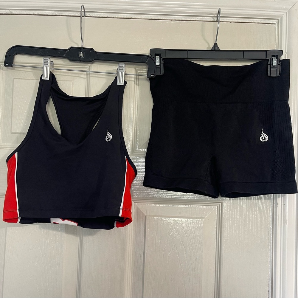 Ryderwear Shorts & Crop Top Set